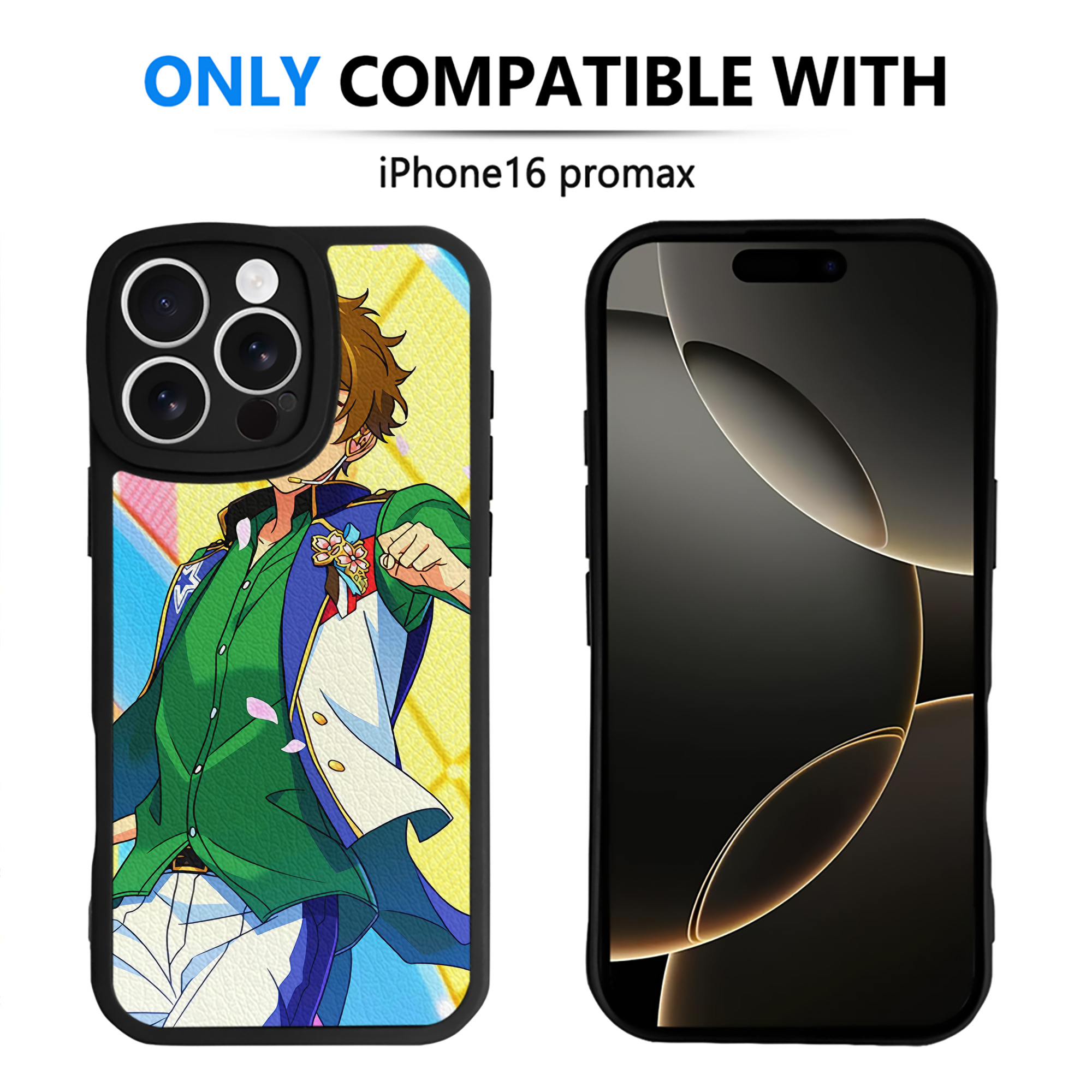 （画像用） あんさんぶるスターズ! Ensemble Stars 【iPhone 16シリーズ対応】シリコンスマホケース（レザー調） 材質：シリコン